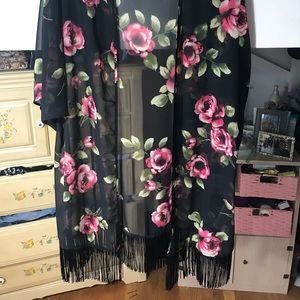 Floral Forever 21 Cardigan